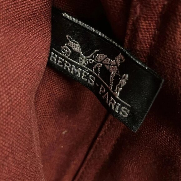 Auth HERMES Fourre Tout Tote PM - Red Canvas Tote Bag - Picture 7 of 11